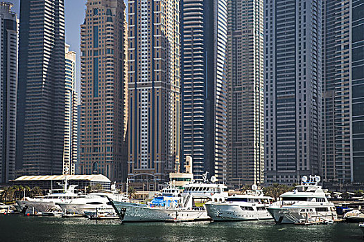 游艇,港口,迪拜