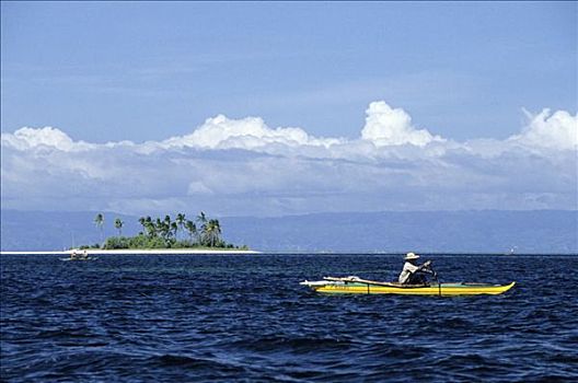 小岛,正面,海岸,保和省,菲律宾