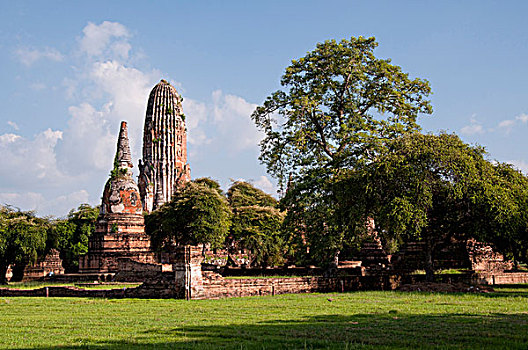 泰国,大城府,寺院,庙宇