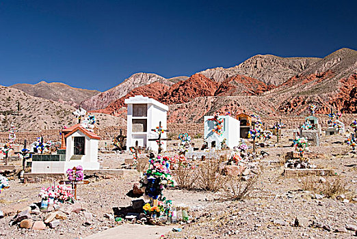 墓地,彩色,山,胡胡伊,阿根廷