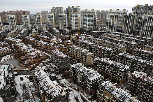 秦皇岛金海湾北戴河浅水湾辛丑牛年第一场春雪景色怡人