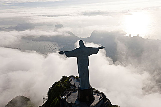 艺术装饰,雕塑,耶稣,里约热内卢基督像,救世主,耶稣山,里约热内卢,巴西,脚,高