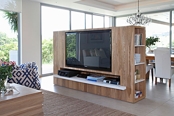 独立式,木质,柜子,纯平显示器,电视,分隔,正面,休闲,区域,室内,玻璃墙