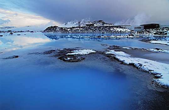 iceland,blue,lagoon,color,lake,in,the,middle,of,lava,rocky,field