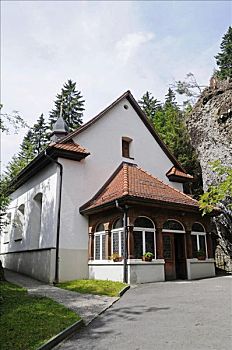 小教堂,齿轨铁路,车站,瑞士,欧洲