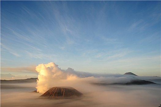 婆罗莫,火山
