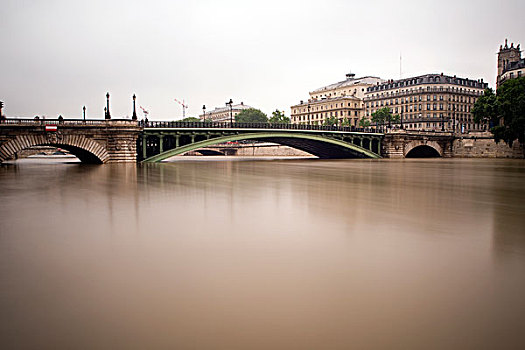 巴黎,桥,洪水