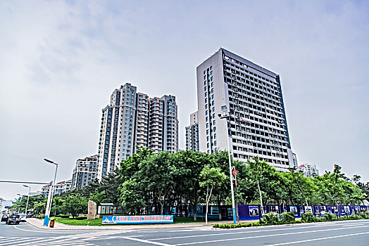 山东省威海市海湾都市建筑风光