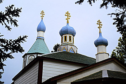 美国,阿拉斯加,基奈,圣母玛利亚,教堂,1894年,国家历史地标