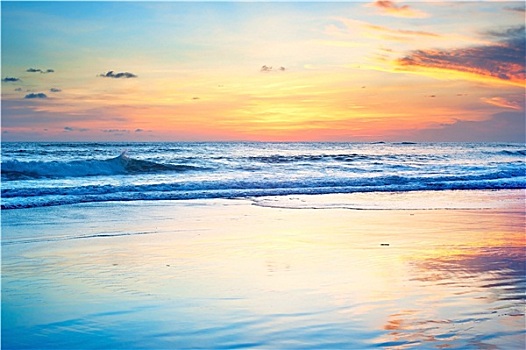 巴厘岛,日落海滩