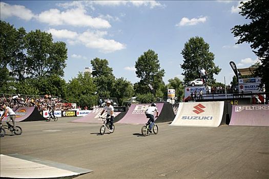 小轮车,竞争,2008年,北莱茵威斯特伐利亚,德国,欧洲