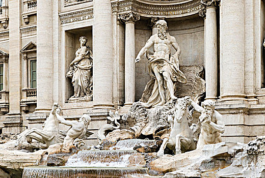 马,喷泉,设计,建造,迟,巴洛克,罗马,拉齐奥,意大利,欧洲