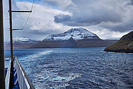 冰岛,东方,峡湾,北极圈,海洋,阴天,深海,风景,渡轮