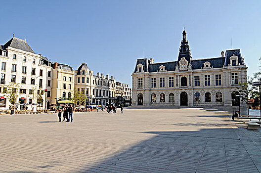 市政厅,波瓦第尔,维埃纳,法国,欧洲
