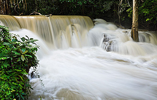 瀑布,河流,泰国