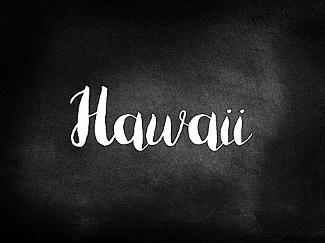 夏威夷,书写,黑板