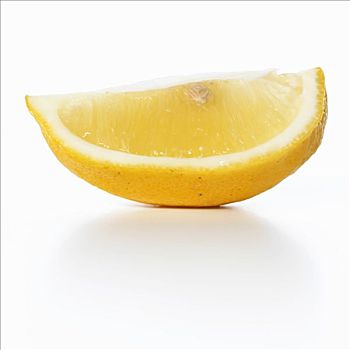 柠檬角,白色背景