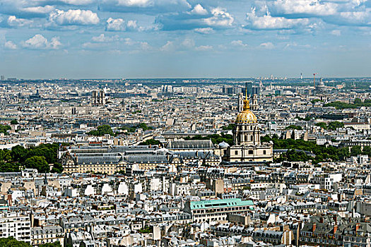 城市,风景,埃菲尔铁塔,上方,酒店,国家,巴黎,法兰西岛,法国,欧洲