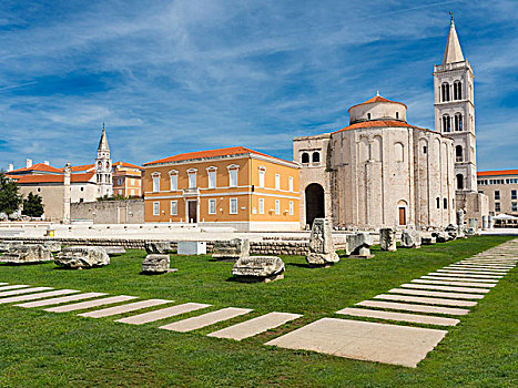 教堂,大教堂,古罗马广场,克罗地亚