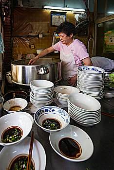 宁波,仓桥面结面,面条,当地名吃