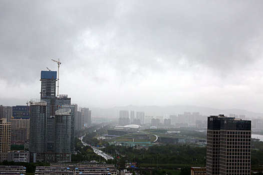 8号台风,巴威,威力巨大,暴雨大风轮番袭击下的城市