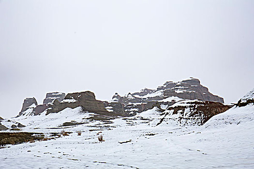 魔鬼城雪景