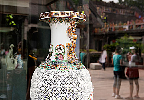 老式,花瓶,展示,氏族,学院,广州,中国