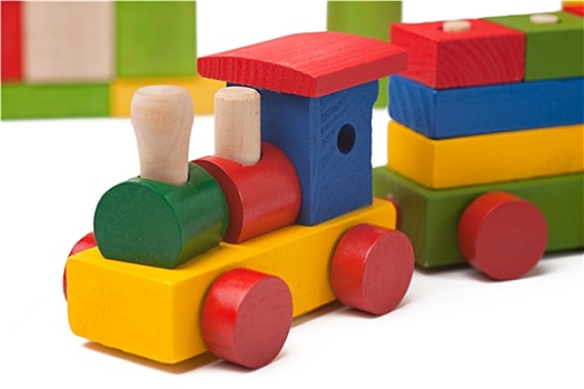彩色,玩具火车