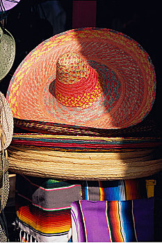 墨西哥帽,毯子,尤卡坦半岛,墨西哥