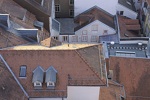 屋顶,海德尔堡,巴登符腾堡,德国