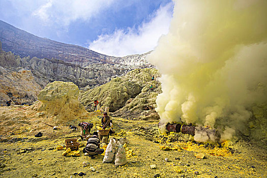 火山,爪哇,印度尼西亚