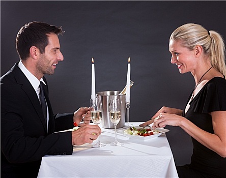 浪漫,情侣,餐馆