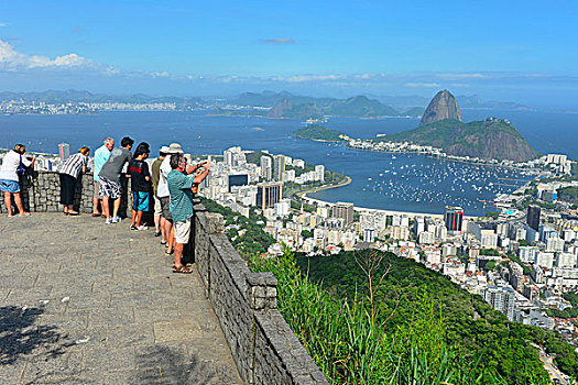 全景,里约热内卢,糖,湾,巴西,南美