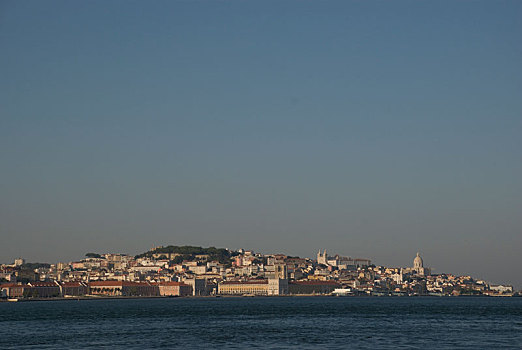 看,天际线,河,葡萄牙