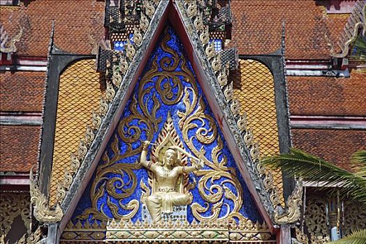 女神,寺院,泰国,亚洲