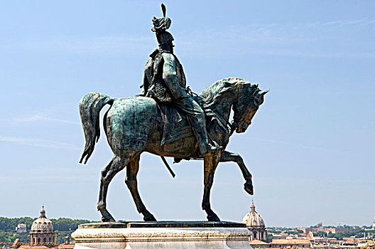骑马雕像,国家,纪念建筑,以马利,罗马,意大利,欧洲