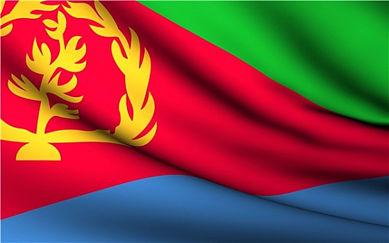 飞,旗帜,厄立特里亚,国家,收集