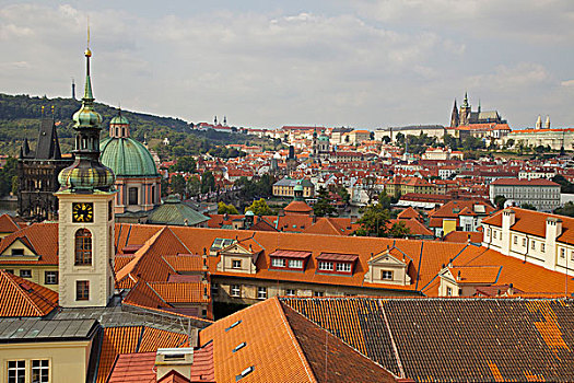 布拉格,城市,屋顶