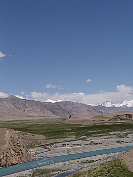 帕米尔高原塔什库尔干河