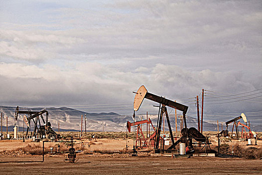 钻架,油井,加利福尼亚