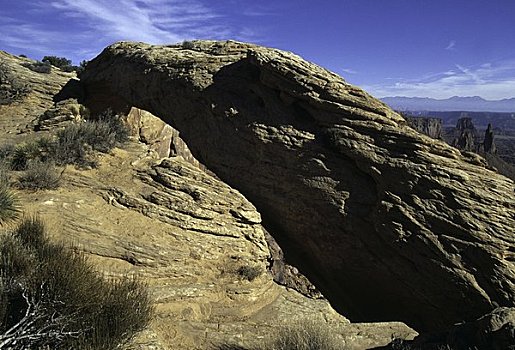 岩石构造,峡谷,峡谷地国家公园,犹他,美国