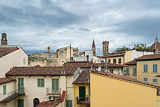 佛罗伦萨,屋顶风光,清晨