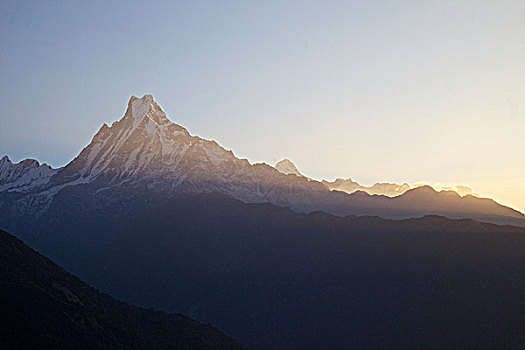 山脉,安娜普纳保护区,喜马拉雅山,尼泊尔