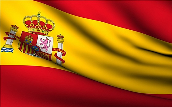 飞,旗帜,西班牙,国家,收集