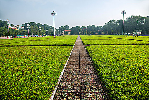 越南河内国会广场草坪
