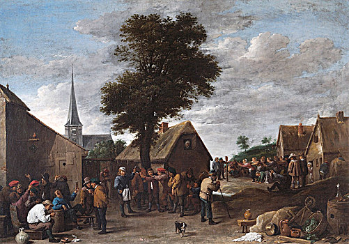 乡村,节日,17世纪,艺术家