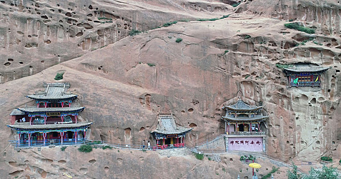 甘肃张掖,马蹄寺