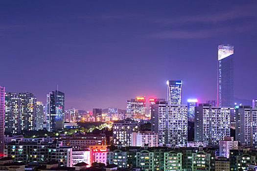 广东省深圳市南山区夜景