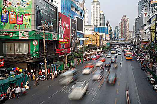 道路,曼谷,泰国