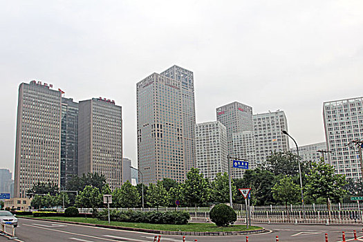 背景,建筑,通惠河,商务圈